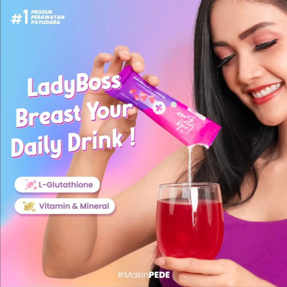 Smart Breast LADYBOSS - Breast & Collagen Drink ( Minuman Pengencang Payudara ) 1 SACHET - Gambar 9