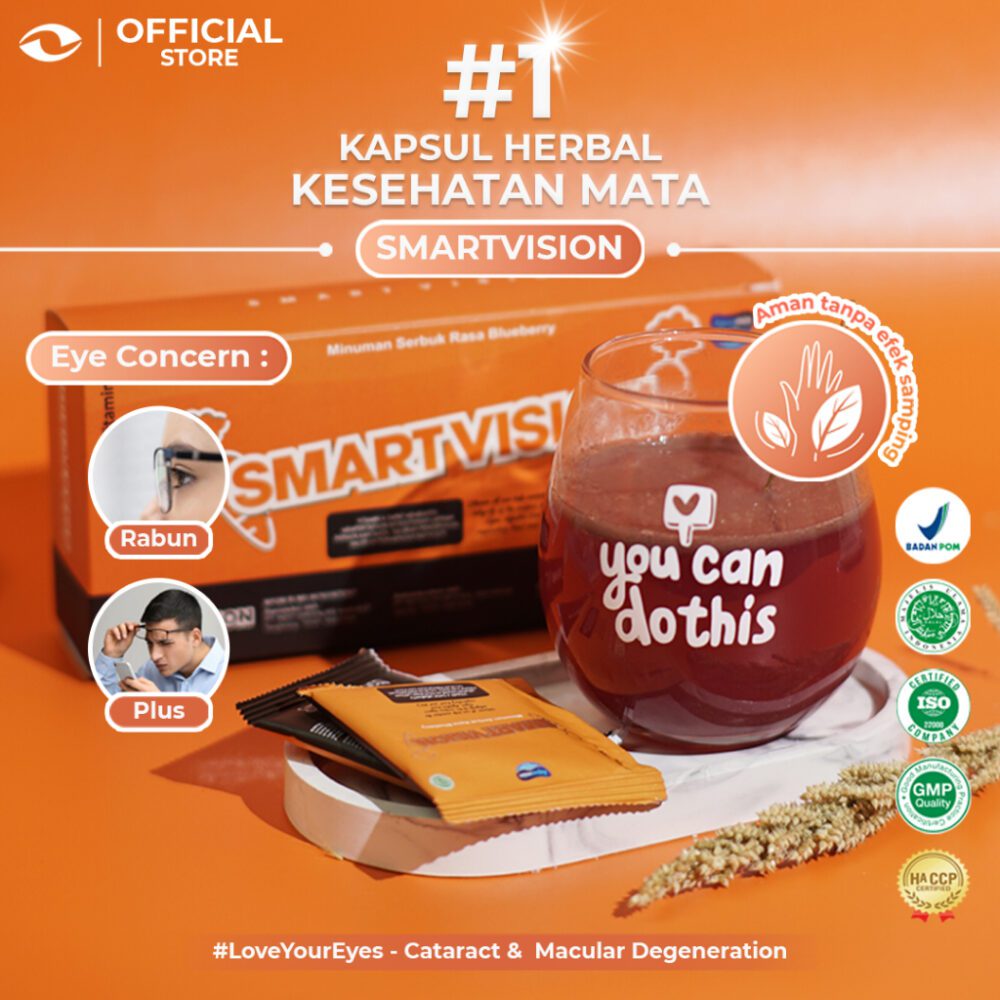 SMART VISION Suplemen Kesehatan Mata Minus, Plus, Silinder Terbaik - Paket Reseller 10 BOX SMART VISION