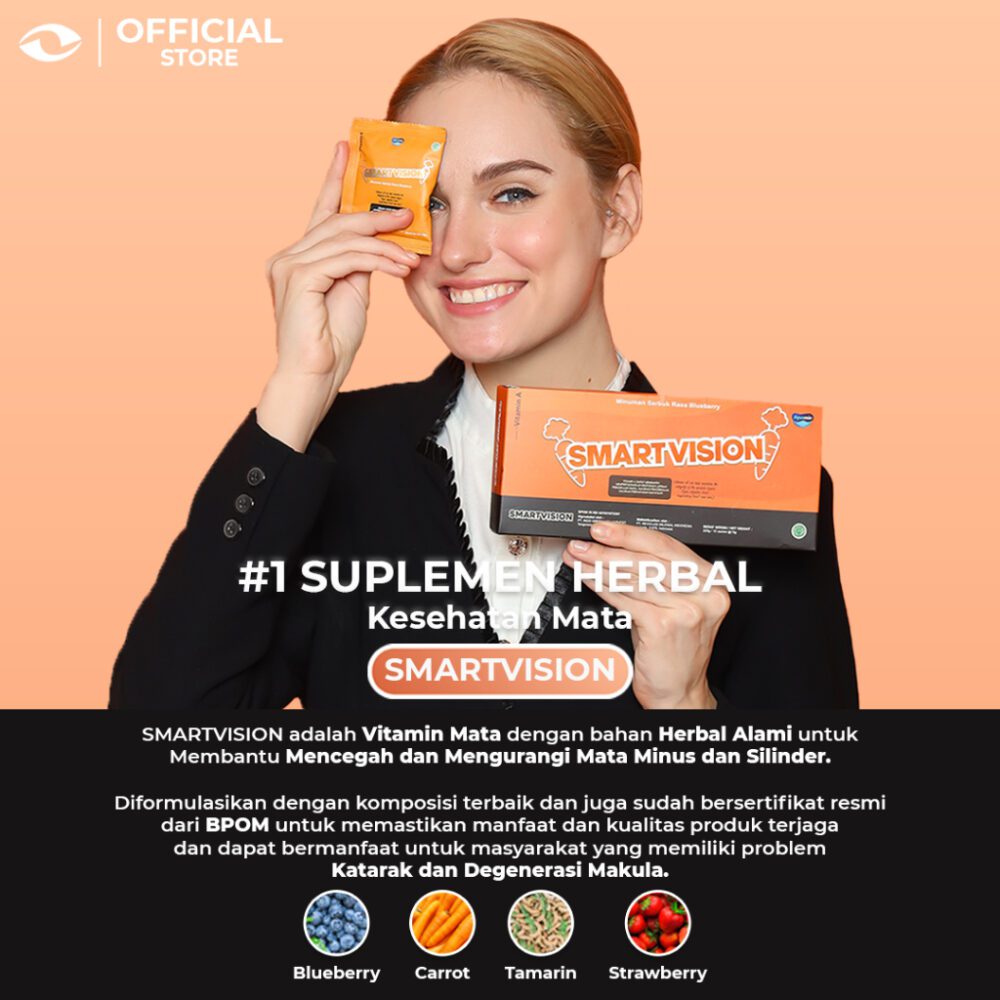 SMART VISION Suplemen Kesehatan Mata Minus, Plus, Silinder Terbaik - Paket Reseller 10 BOX SMART VISION