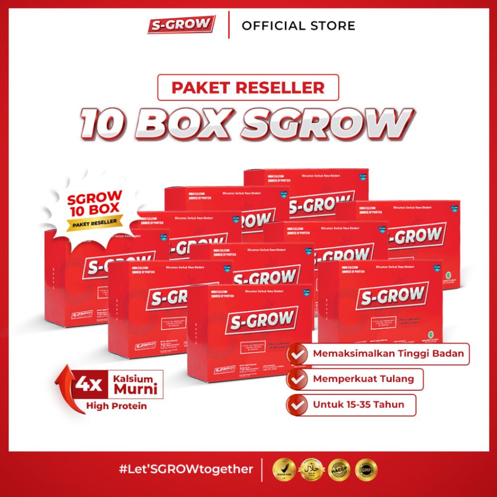 Paket Usaha Reseller S-Grow - isi 10 BOX S-GROW