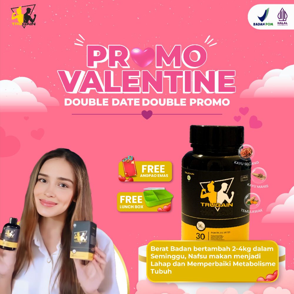 PROMO Trugain Penambah Berat Badan Herbal Bundling 5 Box