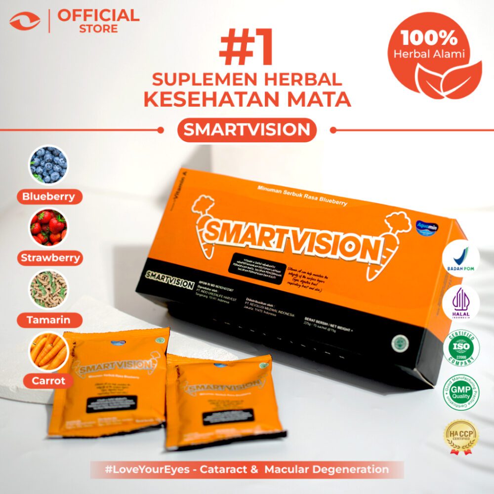 SMART VISION Suplemen Mata Minus, Plus, & Silinder Terbaik - ( 1 Box Smart Vision Blueberry + 1 Botol S-Vision 30 Kapsul + 1 Botol S-Eyetech 30 Kapsul ) - Gambar 4
