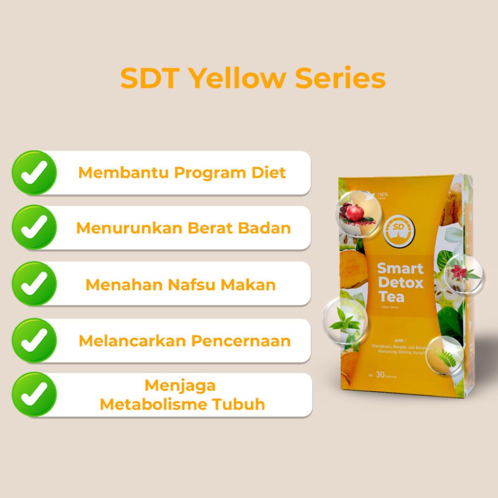 Smart Diety - Paket Smart Detox Tea Yellow Series+ Sdiety Kapsul - Gambar 5