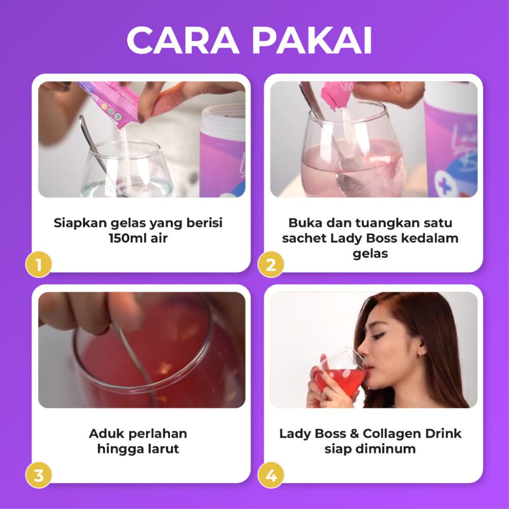 Smart Breast -LADYBOSS Breast & Collagen Drink ( Minuman Pencerah Kulit dan Pengencang Payudara ) - Gambar 7