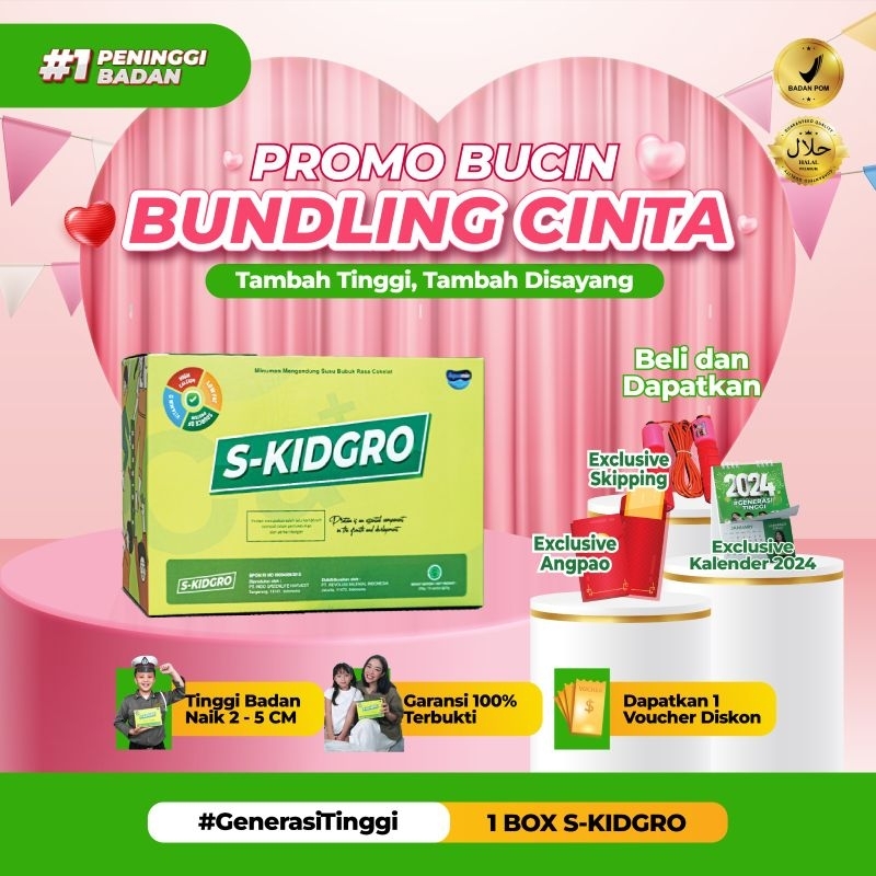 S-KIDGRO Peninggi Badan Terbaik Untuk Anak - 1 BOX