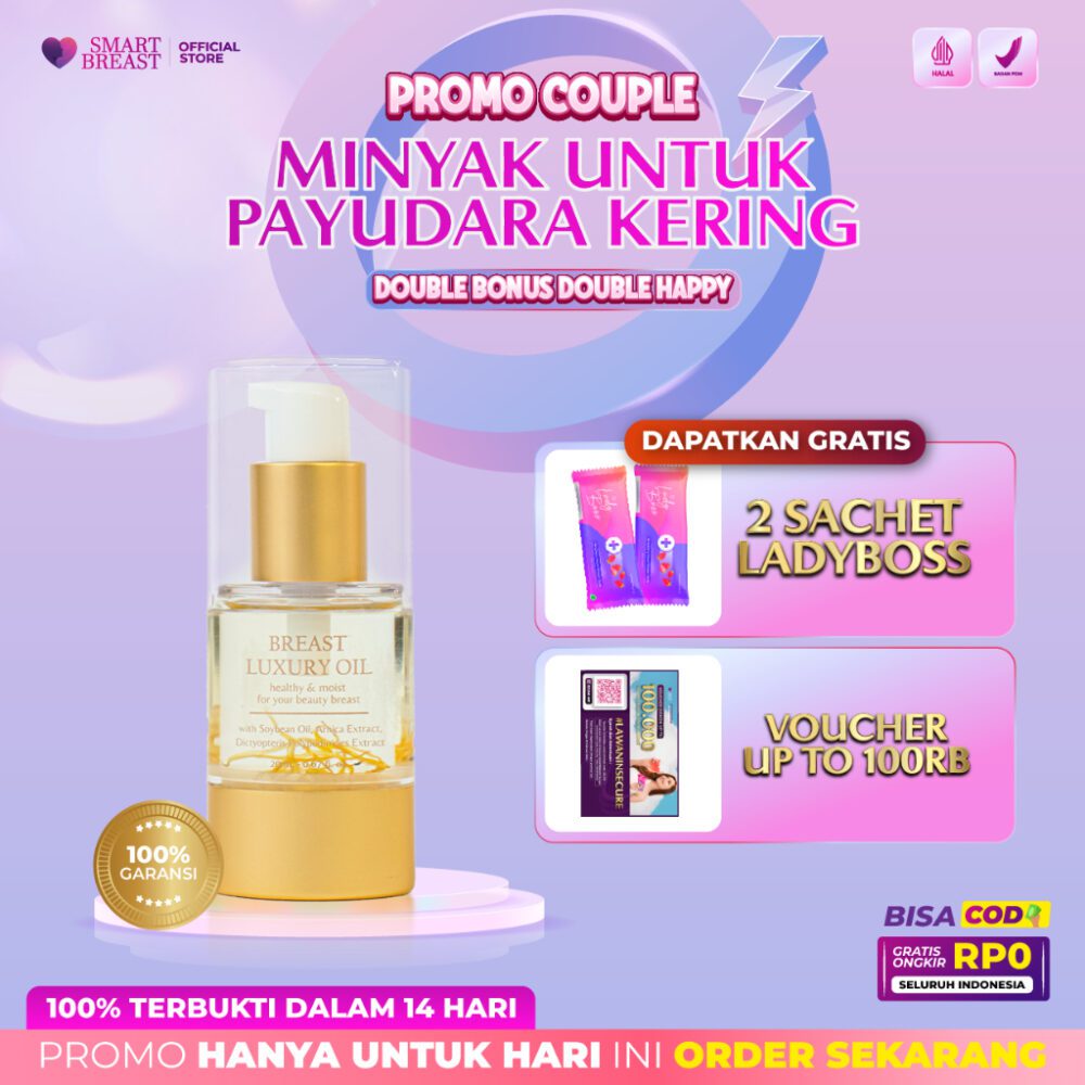 Smart Breast Luxury Oil - Minyak Pembesar Pengencang Payudara Terbaik