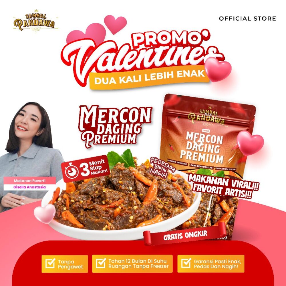 Sambal Mak Pandawa - Mercon Daging Premium Satuan 100gr