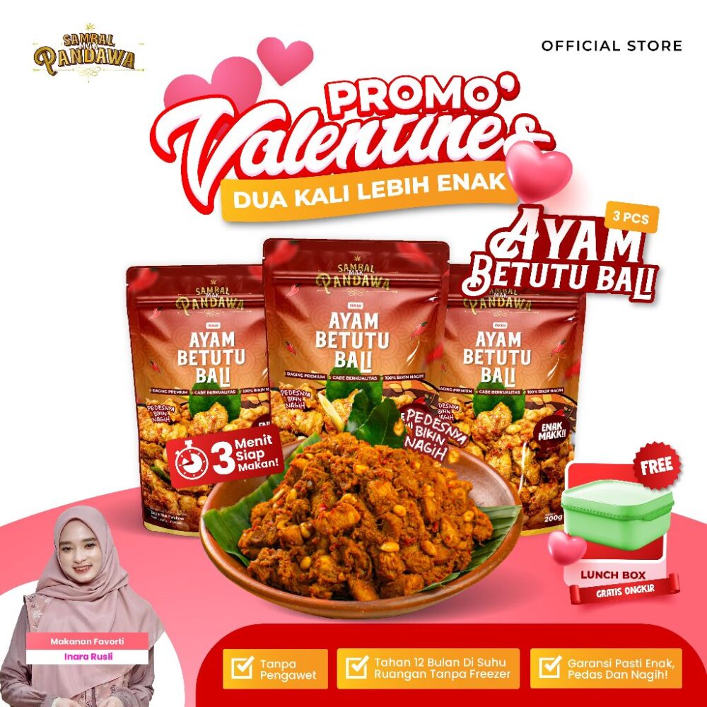 Sambal Mak Pandawa - 3 Pack Ayam Betutu Satuan @100gr
