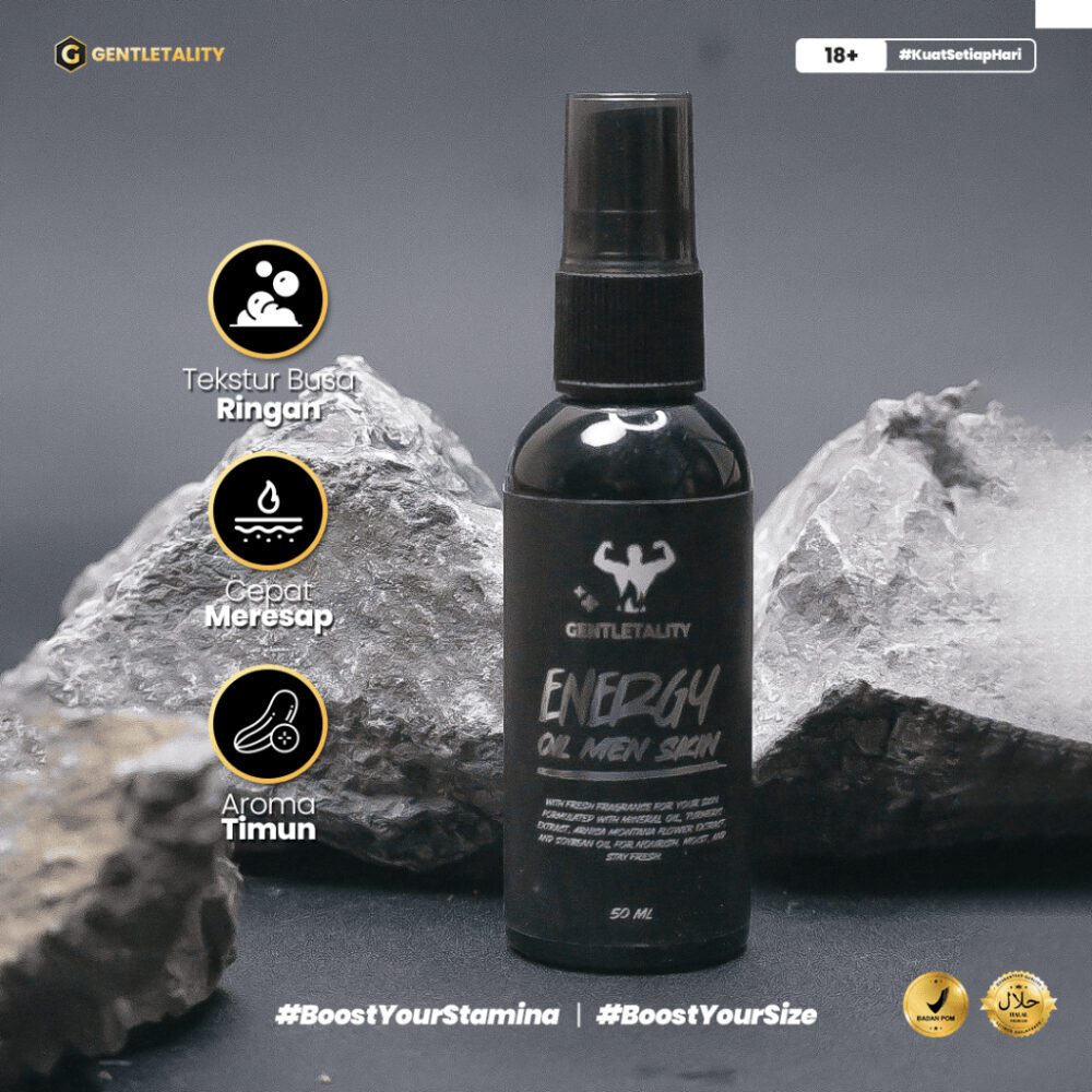 GENTLETALITY - Energy Oil Men Skin Minyak Pembesar & Penguat Terbaik dan Permanen PRIA - Gambar 2