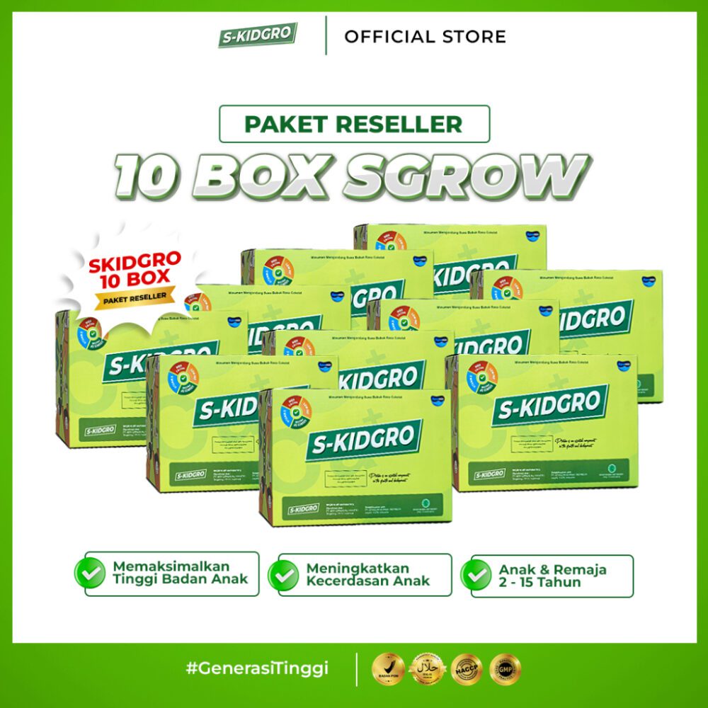 Paket Usaha Reseller S-Grow - isi 10 BOX S-KIDGRO