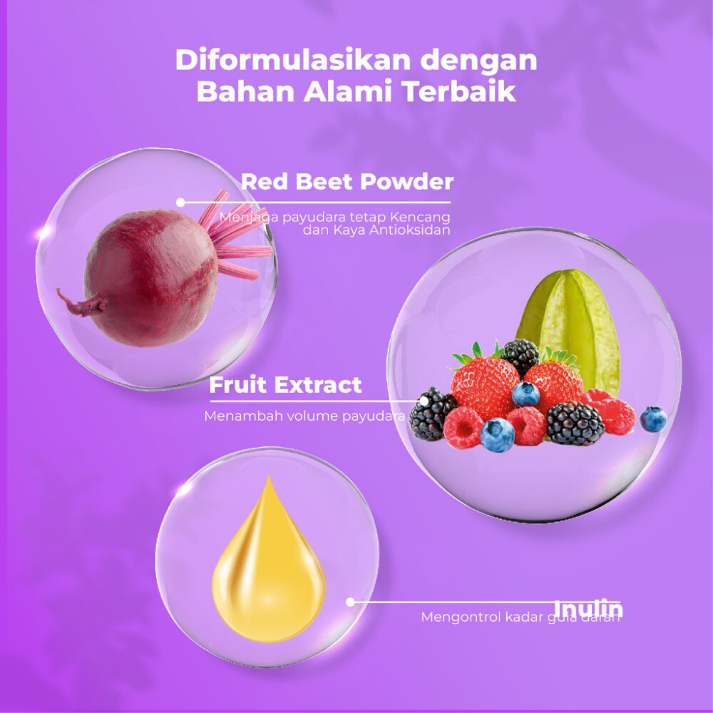 Smart Breast -LADYBOSS Breast & Collagen Drink ( Minuman Pencerah Kulit dan Pengencang Payudara ) - Gambar 5