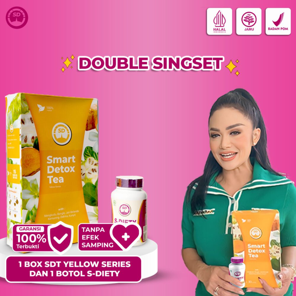 Smart Diety - Paket Smart Detox Tea Yellow Series+ Sdiety Kapsul - Gambar 2