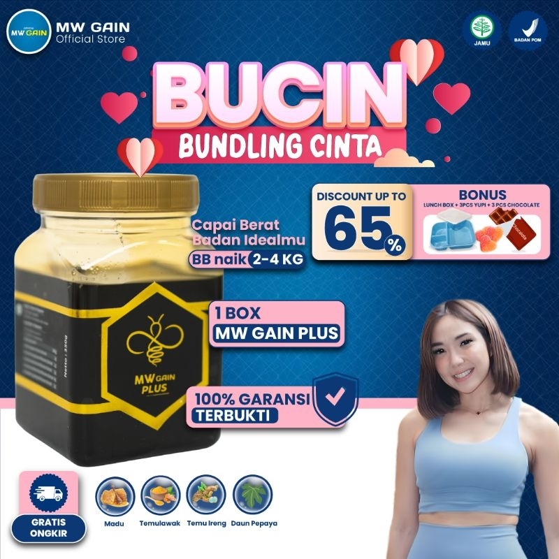 PROMO MW GAIN PLUS - MADU PENGGEMUK BADAN HERBAL TERBAIK