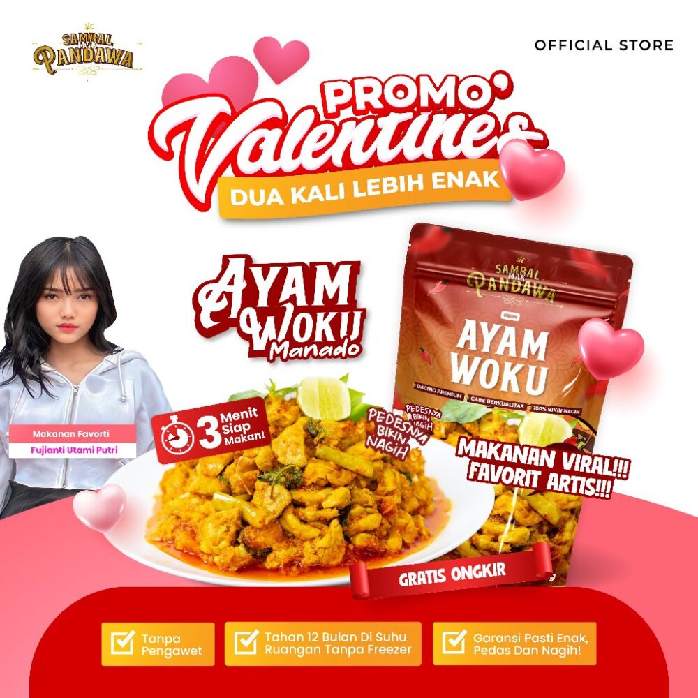 Sambal Mak Pandawa - Ayam Woku Satuan 100gr