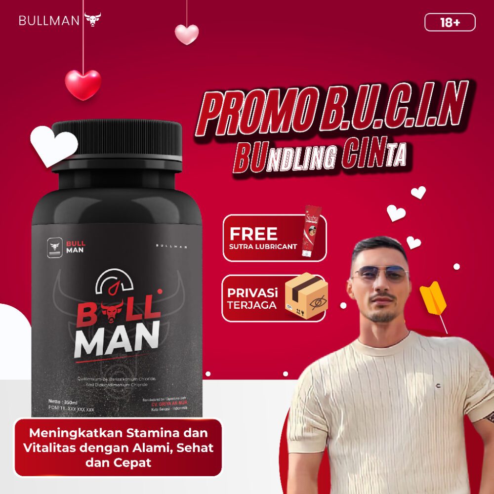 PROMO BULLMAN - Suplemen Herbal Penambah Stamina Pria Dewasa