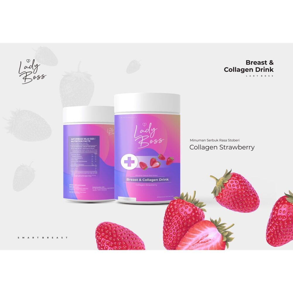 Smart Breast LADYBOSS - Breast & Collagen Drink ( Minuman Pengencang Payudara ) 1 SACHET - Gambar 3